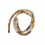Agate crazy, en forme de rectangle 4x13mm x 40cm