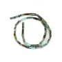 Turquoise africaine, en forme de rectangle 4x13mm x 40cm
