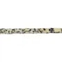 Jaspe dalmatien, en forme de rectangle 4x13mm x 40cm