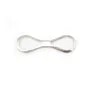 Sterling Silver 925 spacer bead infinity 8x26mm x 1pc