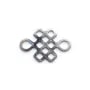 Intercalaire noeud chinois en argent 925 10x15mm x 1pc