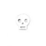 Argent 925 Tête de mort 12 mm  x 1pcs