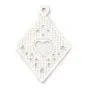  intercalaire rhombe18x13mm Argent  925 x 2 pc