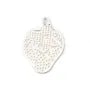 Breloque feuille Ajouté12x15 mm Argent  925 x 2 pc