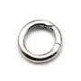 Argent 925  Rhodié Fermoir mousqueton rond17mm  x 1 pcs 