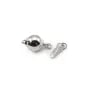 Argent 925 Fermoir Rhodié  boule 8mm x 1pc