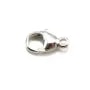 Lobster 6x11mm, sterling silver 925 x 2pcs