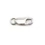 Fermoir Mousqueton Ovale,  Argent 925 5x12.5mm x 1pc