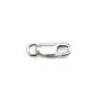 Fermoir Mousqueton Ovale,  Argent 925 5x12.5mm x 1pc