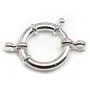 Argent 925 Fermoir à ressort 20mm x 1pc 