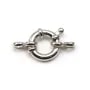 Fermoir bouée en argent 925 rhodié 10mm x 1pc