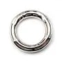 Argent 925  Rhodié Fermoir mousqueton rond 21mm x 1pc