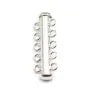 Argent 925 Fermoir Tube 5 Rang 30.5 mm x 1pc
