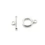 Argent 925 Fermoir OT 13mm x 1pc 