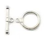 Argent 925 Fermoir Toggle OT  18mm x 1pc