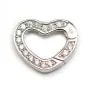Fermoir with  zircon 15x32mm  x 1pc