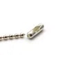 Embouts fermoir pour chaîne à billes 2mm en argent 925 x 4pcs