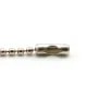 Embouts fermoir pour chaîne à billes 2mm en argent 925 x 4pcs