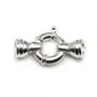 Argent 925 Fermoir a ressort 16x30mm boué  6.5mm x 1pc  