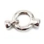 Spring ring clasp, 925 sterling silver  16x24mm with terminator 6.5mmX 1pc  