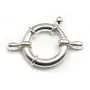 Argent 925 Fermoir a ressort 18mm x 1pc 