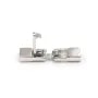 Clasp 925 silver rhodié hook, 5x19mm, for leather thread, 1.3x3mm x 1pc