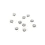 Coupelle en fleur en argent 925 4mm x  10pcs
