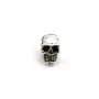 Tête de mort en argent 925 & oxyde de zirconium 6x10mm x 1pc