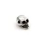 925 silver & cz skull  x 1pc