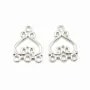 Intercalaire pour 3 rangs , argent 925 ,19.5mm x 1pc