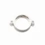 Intercalaire support  pour cabochon ronde, argent 925, 10mm x 1pc