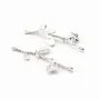 Intercalaire branche avec fleur pour perle semi percé 18x43mm x 1pc