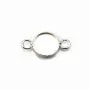 Intercalaire support rond à coller, argent 925, 8mm x 1pc