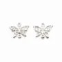 Intercalaire papillon, argent 925, 9x11mm x 2pcs
