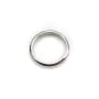 Intercalaire en argent 925, de forme ronde, avec 2 trous, 13mm x 2pcs