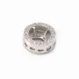 Intercalaire argent 925 oxyde de zirconium 11mm x 1pc