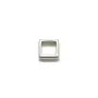 Spacer in 925 silver, in shape of squared, with 2 holes, 6mm x 4pcs