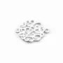 Intercalaire ajourée argent 925 ,12x16.7mm x 1pc