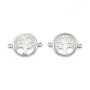 Intercalaire lotus en argent 925 12x18mm x 1pc