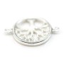 925 sterling silver spacer star 12x17mm x 1pc
