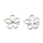 925 sterling silver spacer star 12x17mm x 1pc