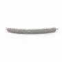 Argent 925 rhodie  pendantif  BARETTE& zircons38x3.5MM avec anneau 3mm x 1pc