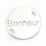 Intercalaire Bonheur  Argent 925 15mm x 1pc 