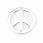 Argent 925 breloque peace & love 15 mm x 1pc
