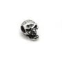 Pendentif en forme de tête de mort, en argent 925, de taille 5x10mm x 2pcs