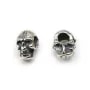 925 Sterling Silver skull pendant  5x7mm  x 1pc 