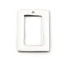 Argent 925 carre-carre plat 10mm x 2 PCS