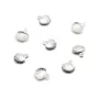 925 sterling silver seashell charm, 8x9mm x 2pcs