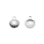 Breloque coquillage 8x9mm en argent 925 x 2pcs