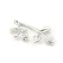 Breloque petite branche avec trois attaches, argent 925, 16x25mm x 1pc
